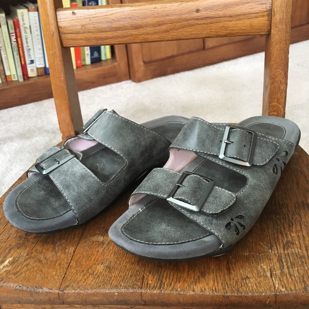 Jambu Sandals Gray w/Light Pink Size 7.5